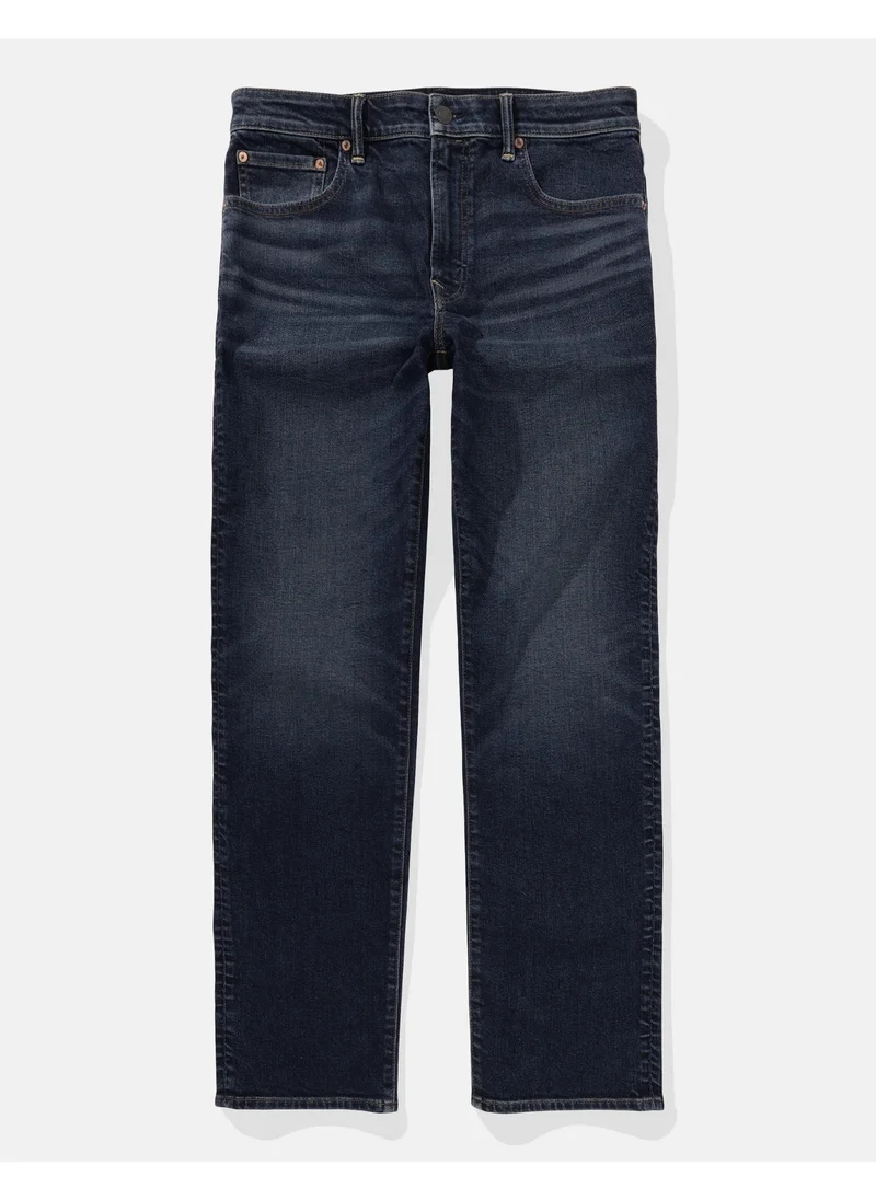 امريكان ايجل Airflex+ Athletic Rinse Straight Jeans