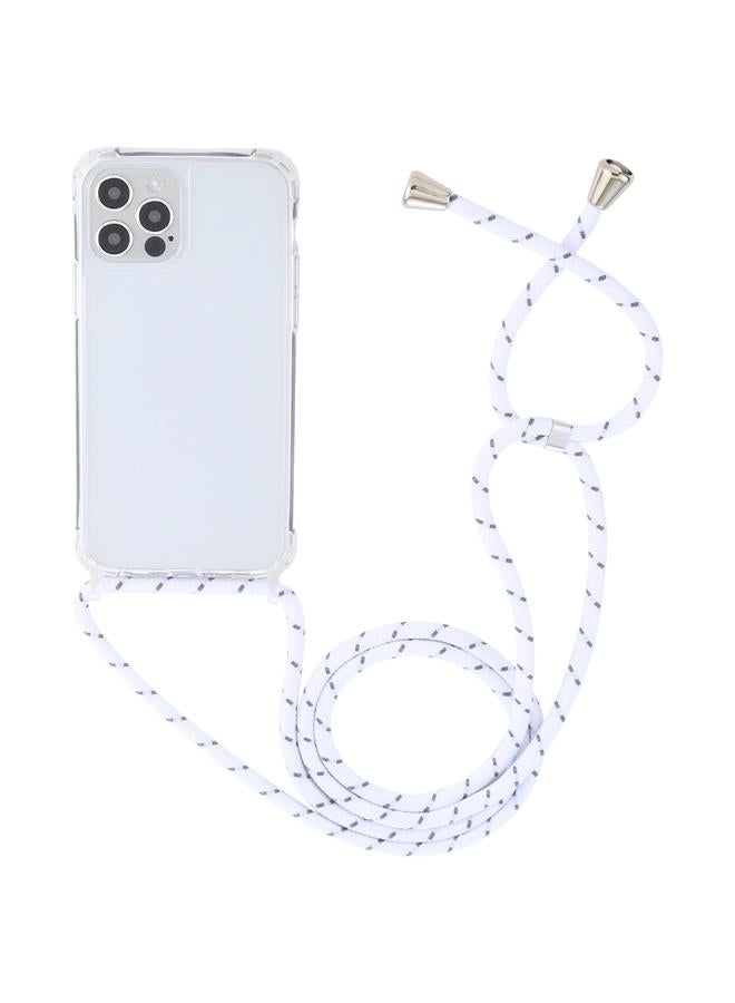 S-TOP Case For iPhone 14 Transparent Acrylic Airbag Shockproof Phone Protective Case with Lanyard - Image 2