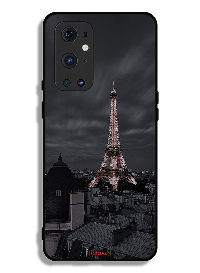 Tolwak OnePlus 9 Pro 5G Protective Case Cover Eiffel Tower In Night - Image 2