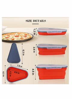 Pizza storage Container Expandable With 5 Microwavable Serving Trays BPA  Free