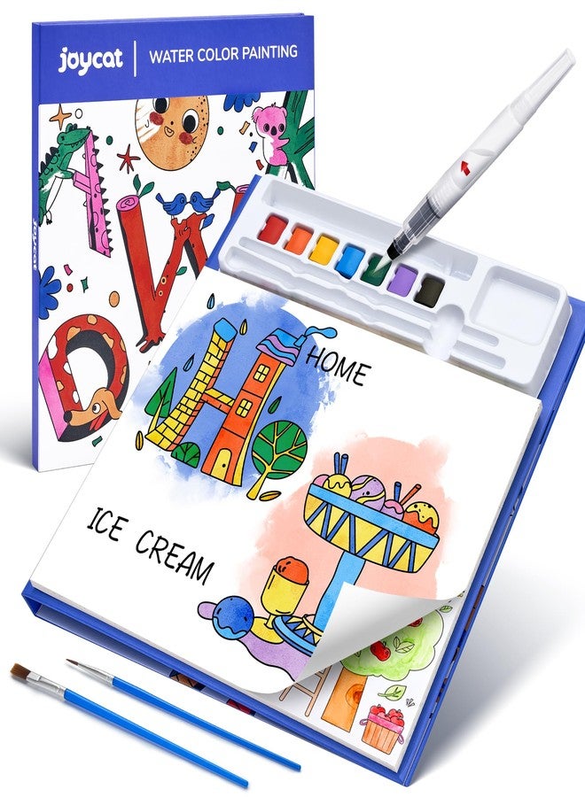 JoyCat Paint with Water Coloring Books for Toddlers, Watercolor Painting Sets for Kids Ages 3-5 4-8, Arts and Crafts Drawing Activities Toy Birthday Gift for Boys Girls (Alphabet) - Image 1