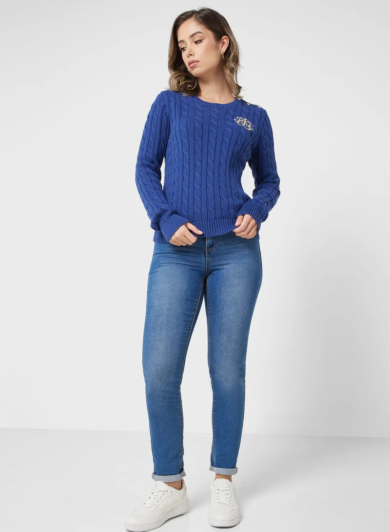 Lauren Ralph Lauren Logo Knitted Sweater