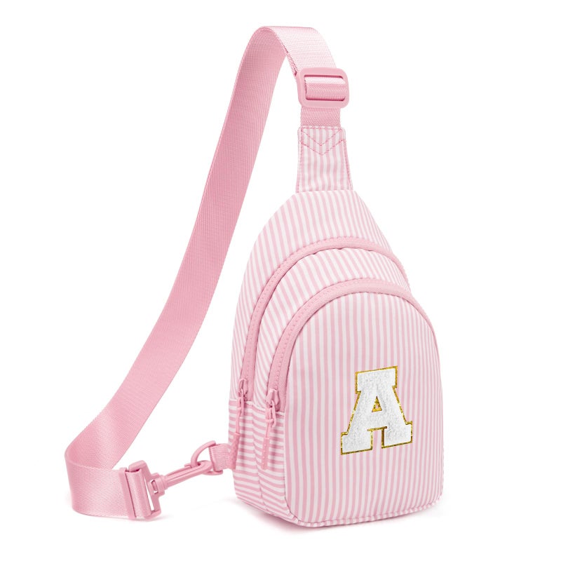 Viverte Gifts for 8 9 10 11 12 13 14 Year Old Girls Sling Bag Crossbody Bags Fanny Pack for Teen Girls Personalized Gifts for Women (Light Pink-A) - Image 1