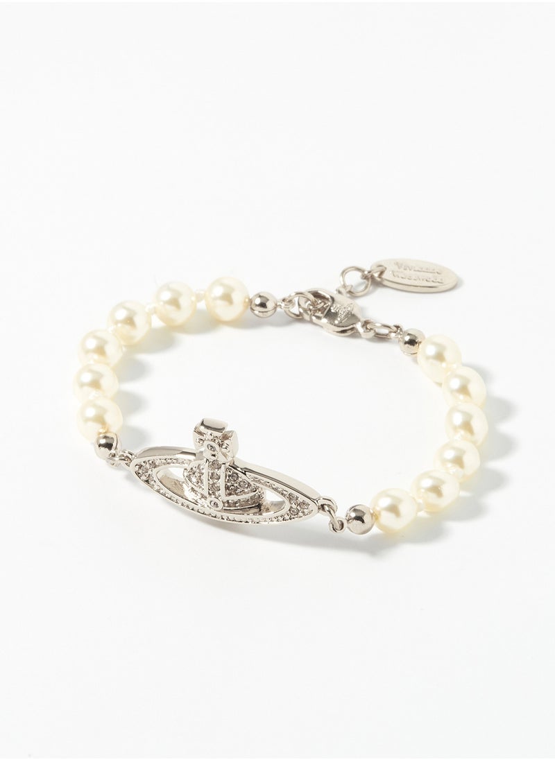Vivienne Westwood Mini Bas Relief Pearl Bracelet  - Image 2
