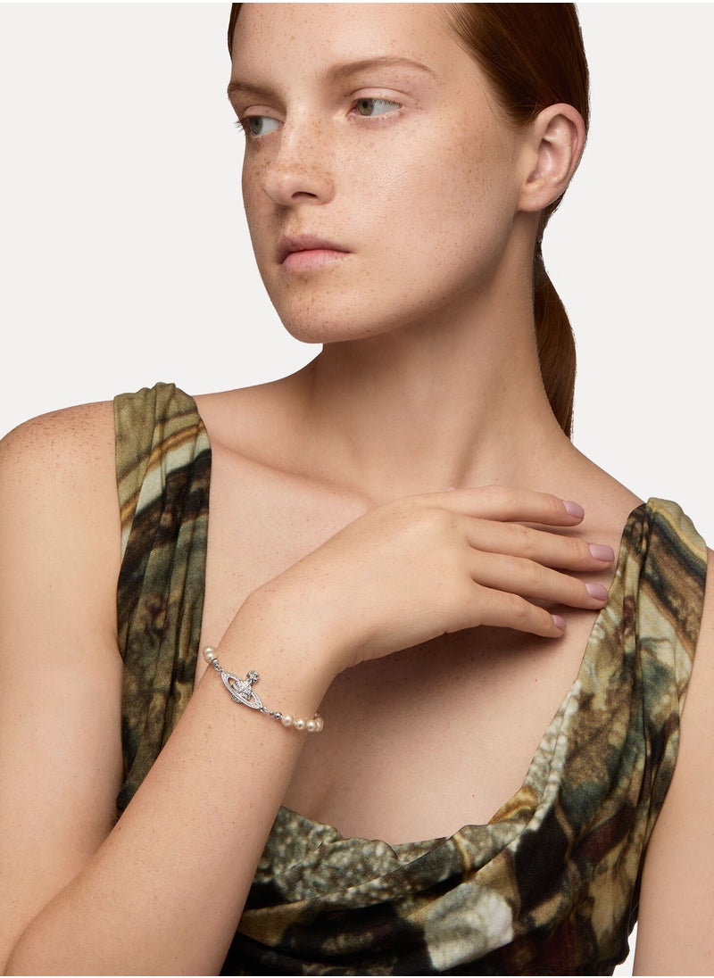Vivienne Westwood Mini Bas Relief Pearl Bracelet  - Image 5