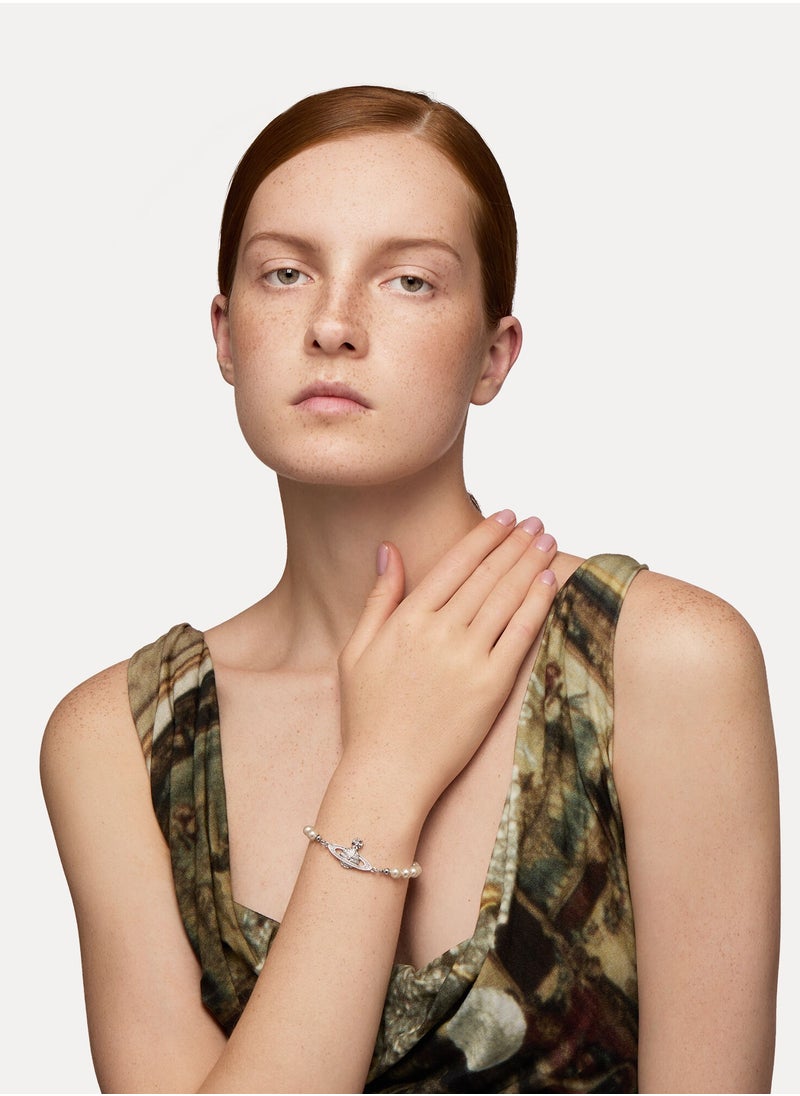 Vivienne Westwood Mini Bas Relief Pearl Bracelet  - Image 4