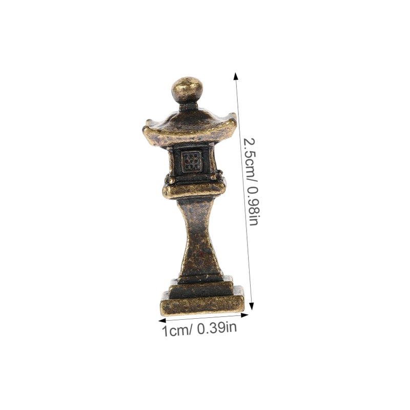 Mini Japanese Pagoda Lantern Statue Zen Garden Outdoor Decor for Fish Tank Landscape - Image 3