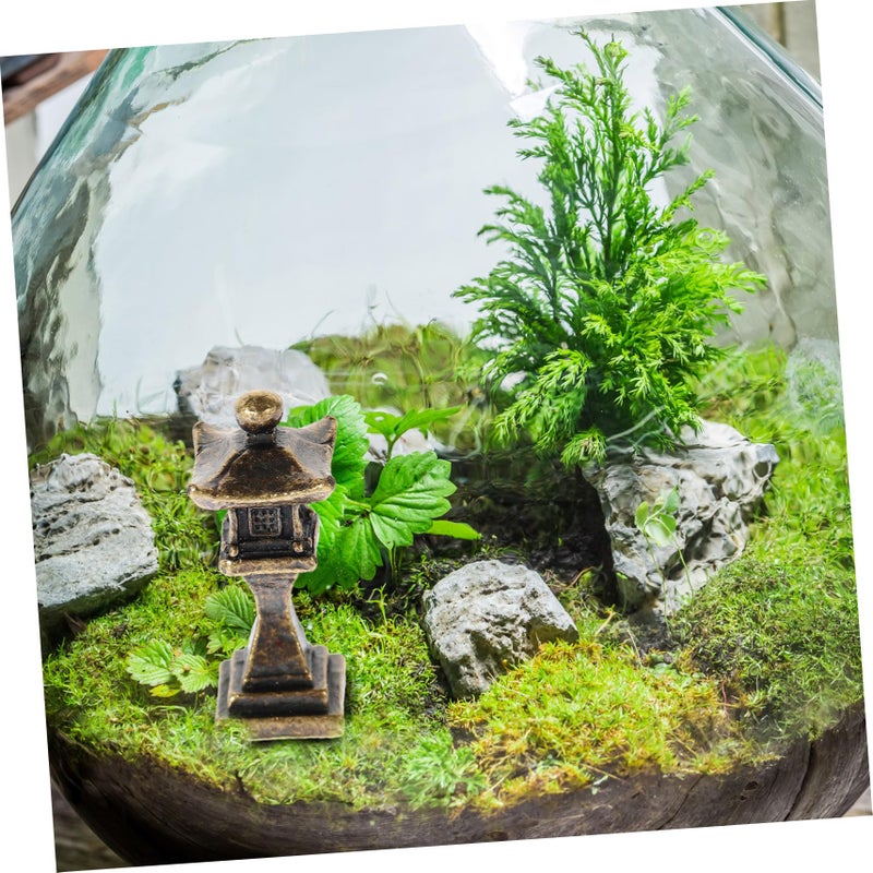 Mini Japanese Pagoda Lantern Statue Zen Garden Outdoor Decor for Fish Tank Landscape - Image 5