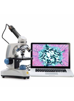 Swift Microscope SW150,Compound Student Microscope,40X-1000X,Monocular Head,Coarse & Fine Focusing,Dual Illumination,Cordless-Capable with Eyepiece Camera and Software Windows and Mac Compatible  - Image 1
