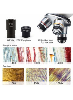 Swift Microscope SW150,Compound Student Microscope,40X-1000X,Monocular Head,Coarse & Fine Focusing,Dual Illumination,Cordless-Capable with Eyepiece Camera and Software Windows and Mac Compatible  - Image 5