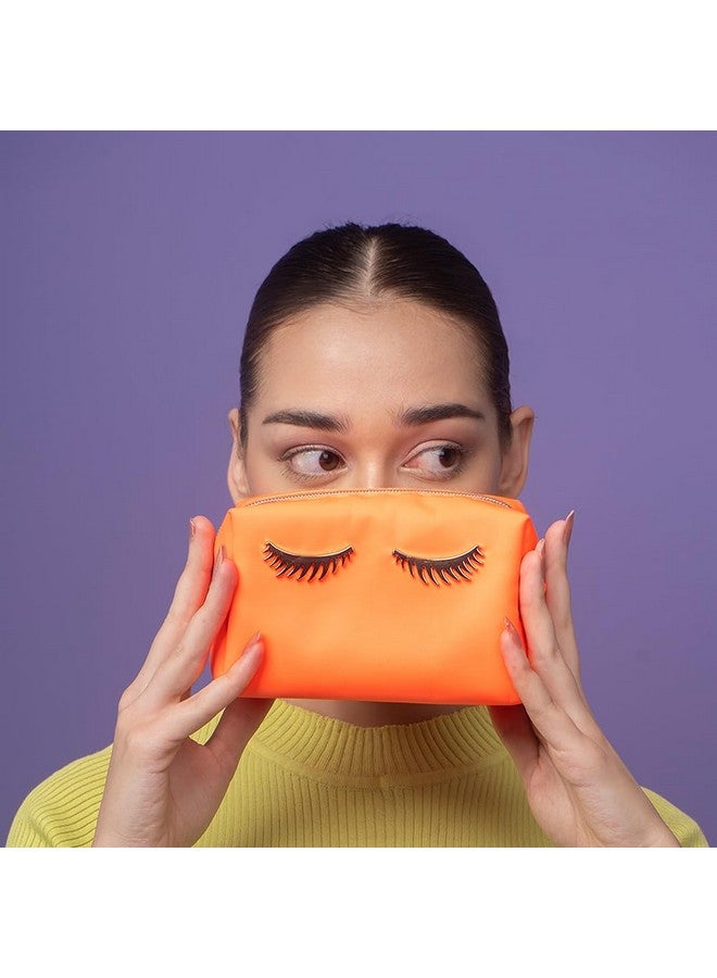 كلربار الشفاه والرموش (حقيبة صغيرة) برتقالي نيون - Image 4