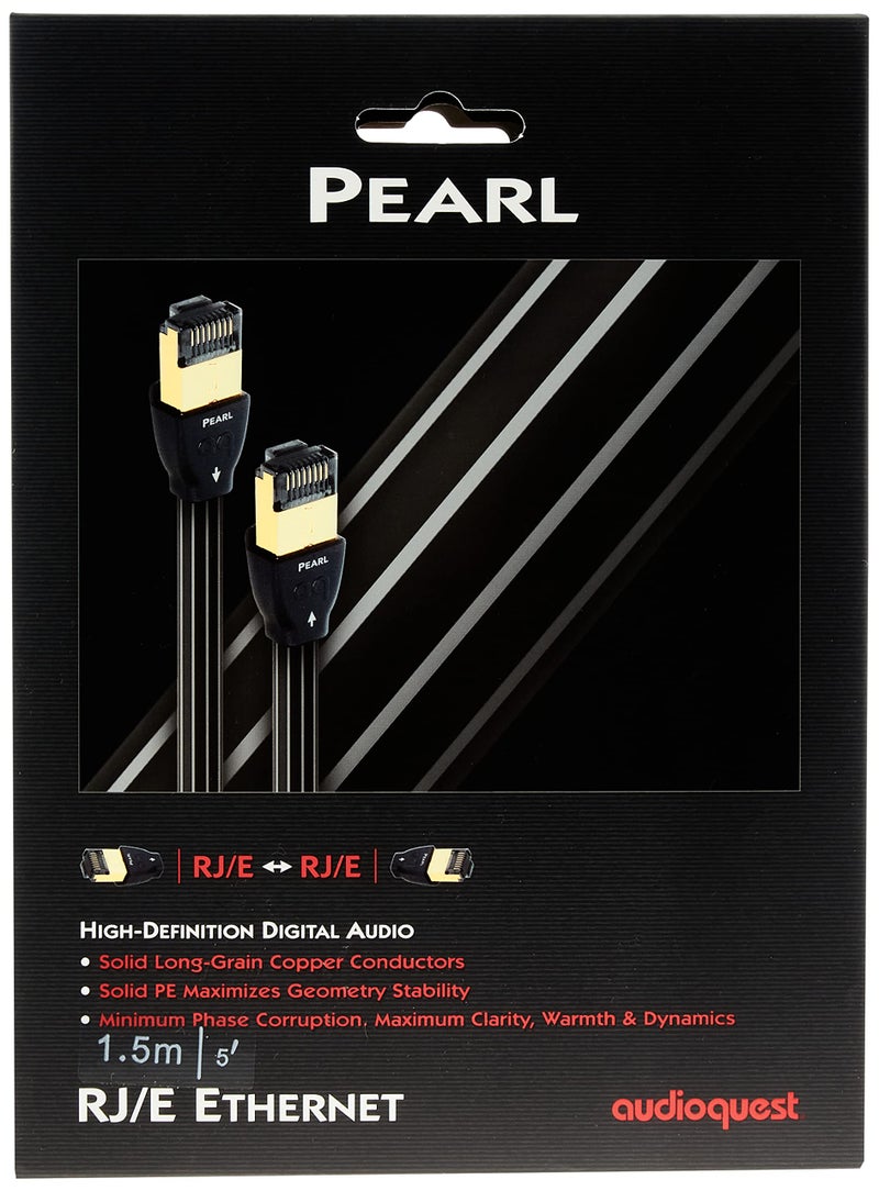 AudioQuest 1.5 m RJ/E Pearl 1.5 m Cat7 Black Network Cable - Image 3