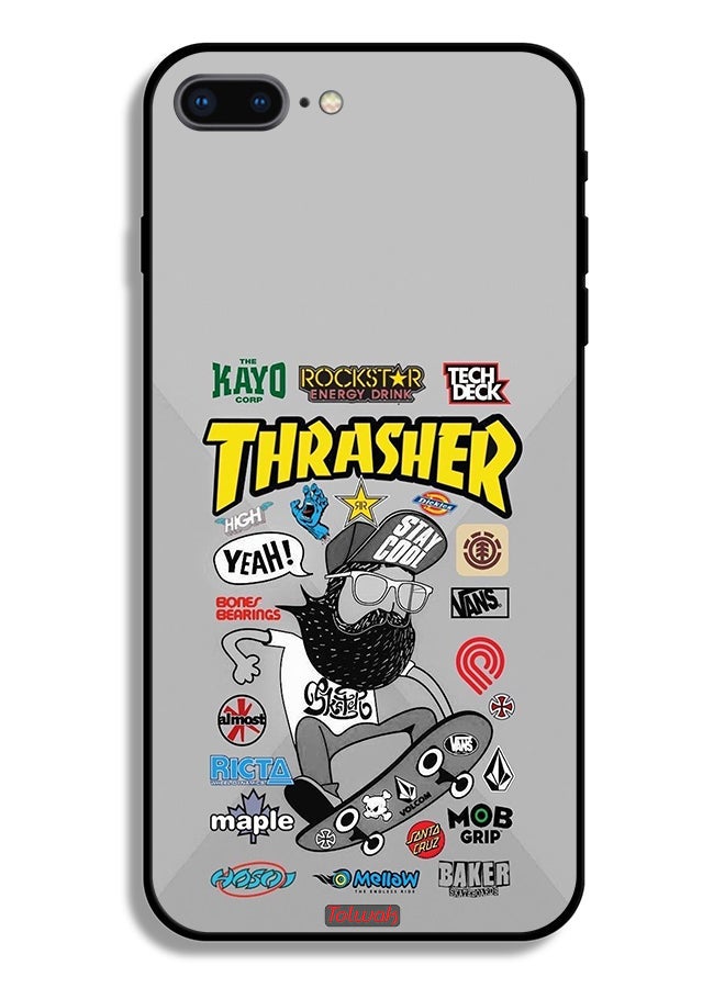 Tolwak Apple iPhone 8 Plus Protective Case Thrasher Sticker - Image 2