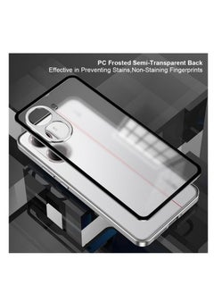Generic Case Compatible with Xiaomi Poco X7 Pro/Redmi Turbo 4 Magnetic Metal Frame+Matte Translucent Tempered Glass Back Non Slip Shockproof Camera Protector  - Image 5