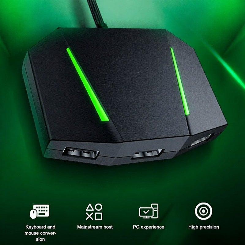 محول الفأرة ولوحة المفاتيح VX AimBox - محول ألعاب بدقة 1:1 - تقنية التحويل الذكي متوافقة مع PS4 و PS5 و Xbox Series X/S و Nintendo Switch - إضاءة LED قابلة للتخصيص للاعبي الأجهزة المنزلية - Image 3
