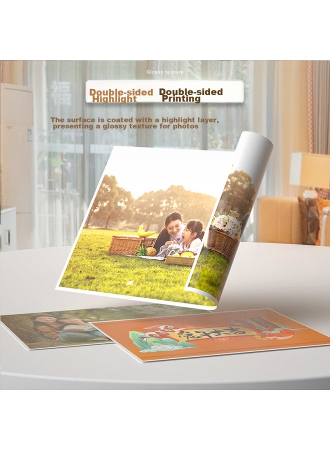 Deli Deli A4 260g Double-sided High Gloss Photo Paper, Thickened Photo Printing Paper, 50 Sheets/box, 11827 - Image 4
