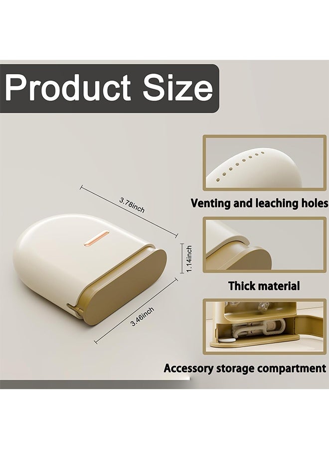 ليمون حافظة تثبيت مزودة بفتحات تهوية، حافظة تقويم أسنان رفيعة قابلة للسحب، متوافقة مع طقم واقيات الفم، تقويم أسنان عصري مع أداة إزالة المثبت وفرشاة. - Image 2