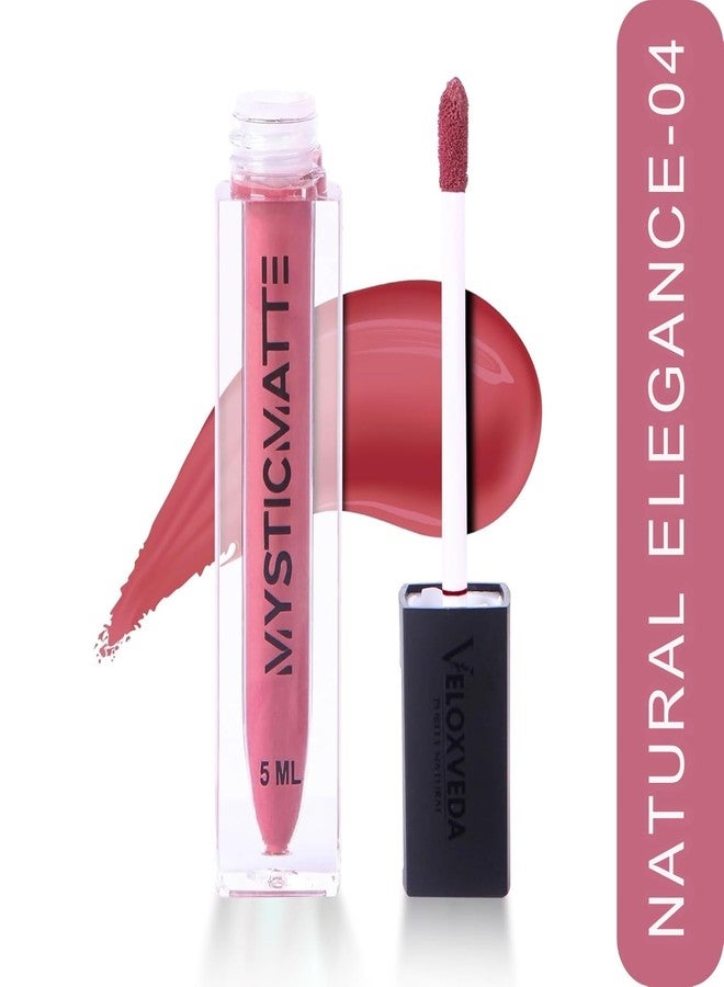 Veloxveda Mystic Matte Liquid Lipstick Combo (Pack of 2) - Shades: Natural Elegance (04) & Blood Lust (08) | 12HR Long-Stay, Waterproof & Smudge-Proof Matte Finish (10ml Total) - Image 3