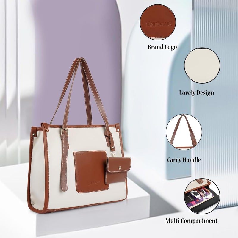 Daniel Clark حقيبة كتف مع جيب أمامي وحقيبة قابلة للفصل للمكتب - للنساء والفتيات - Image 2