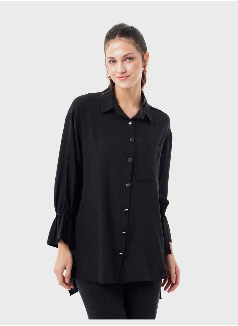 MIZALLE - Button Down Shirt - Image 1