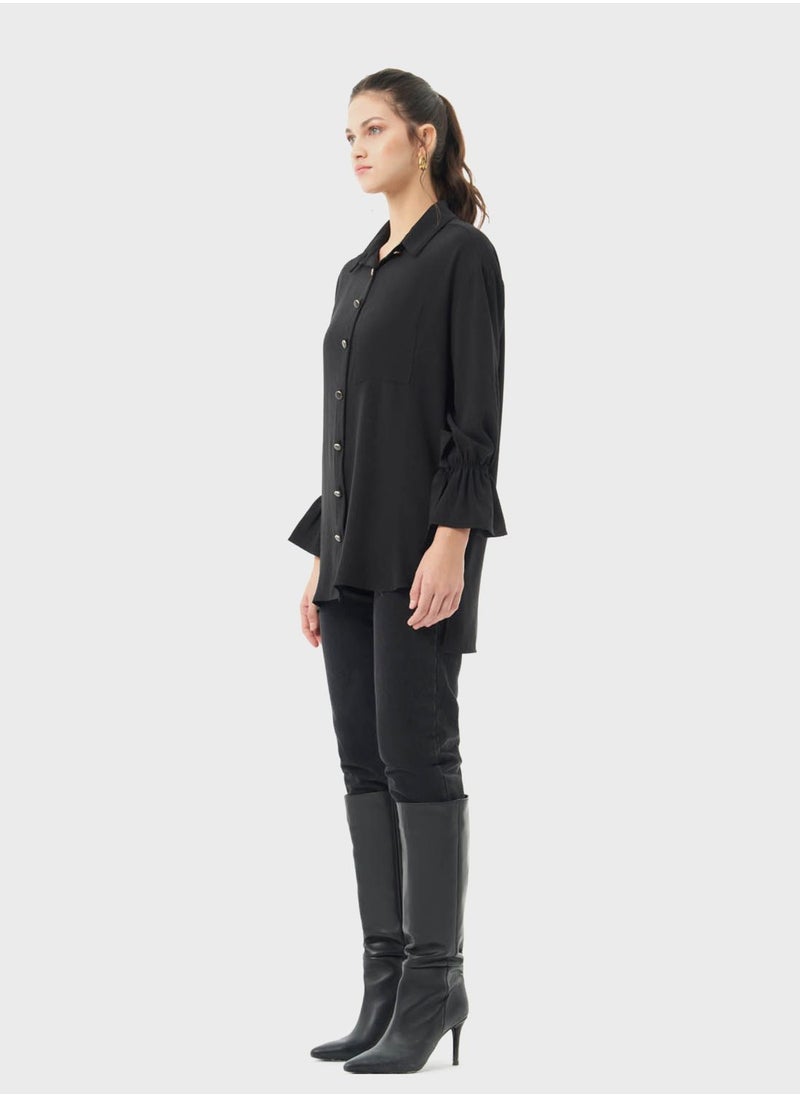 MIZALLE - Button Down Shirt - Image 1