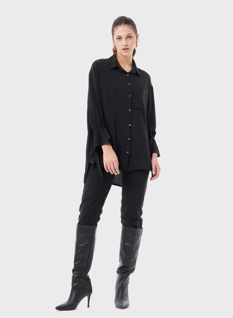 MIZALLE Button Down Shirt