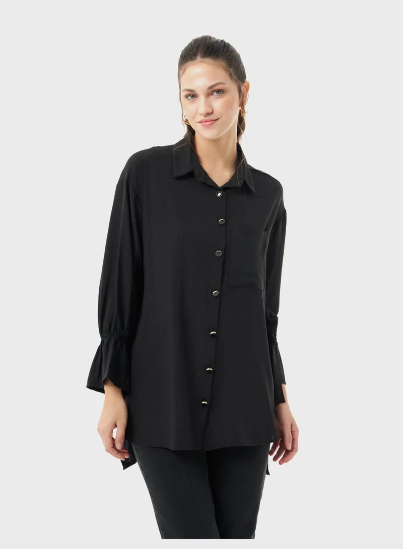 MIZALLE Button Down Shirt