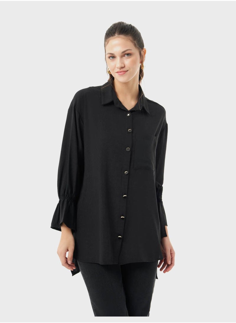 MIZALLE - Button Down Shirt - Image 1
