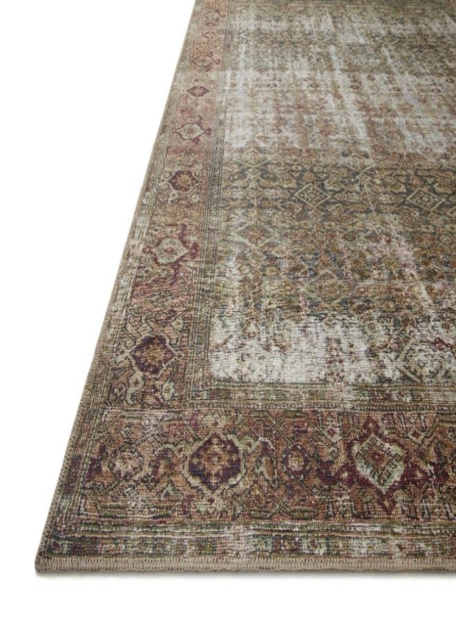Loloi مجموعة لولو آميبر لويس جورجي GER-07 موس/سلمون 2'-0" x 5'-0"، ارتفاع كومة .19"، سجادة تزيين - Image 5
