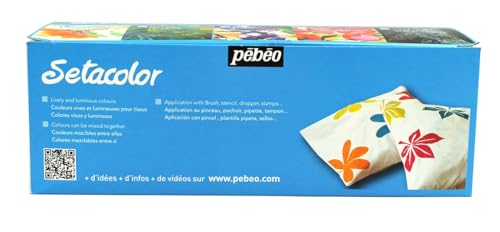 Pebeo مجموعة بيبو سيتاكولور للأقمشة الخفيفة مع لمعة - مجموعة من 10 ألوان طلاء قماش 45 مل - Image 3