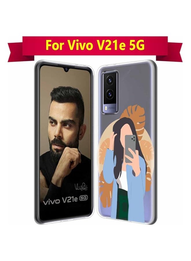 Designer Soft Back Cover Case Compatible for Vivo V21e 5G-D105
