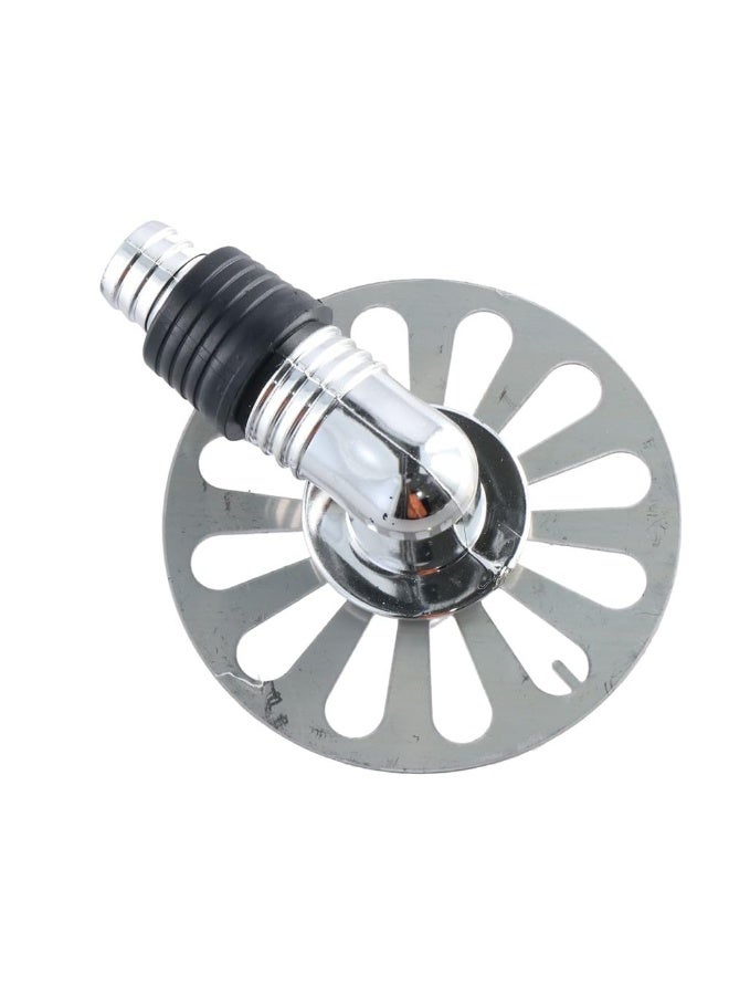 Stainless Steel Floor Drain Cover with Pipe Connector, 10 cm Fast Drainage Shower Plug Insert for Bathroom, Washing Machine Drain Strainer - Image 5