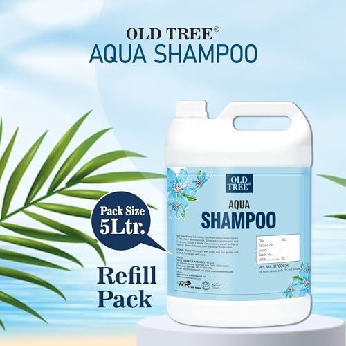 Old Tree Aqua Hair Shampoo 5L for Hotel Rooms, Hospital, Guest House - Bulk Refill Shampoo Kit for Silky and Shiny Hair - Image 3