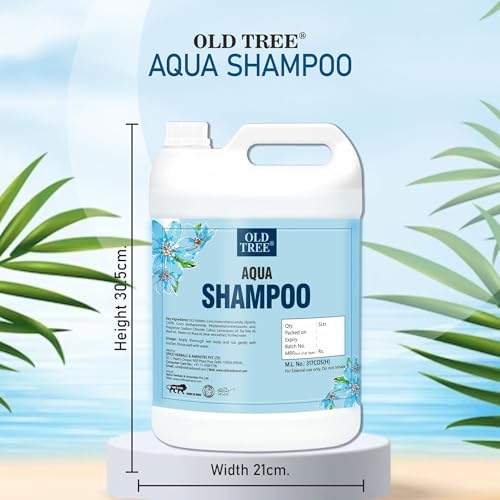 Old Tree Aqua Hair Shampoo 5L for Hotel Rooms, Hospital, Guest House - Bulk Refill Shampoo Kit for Silky and Shiny Hair - Image 4