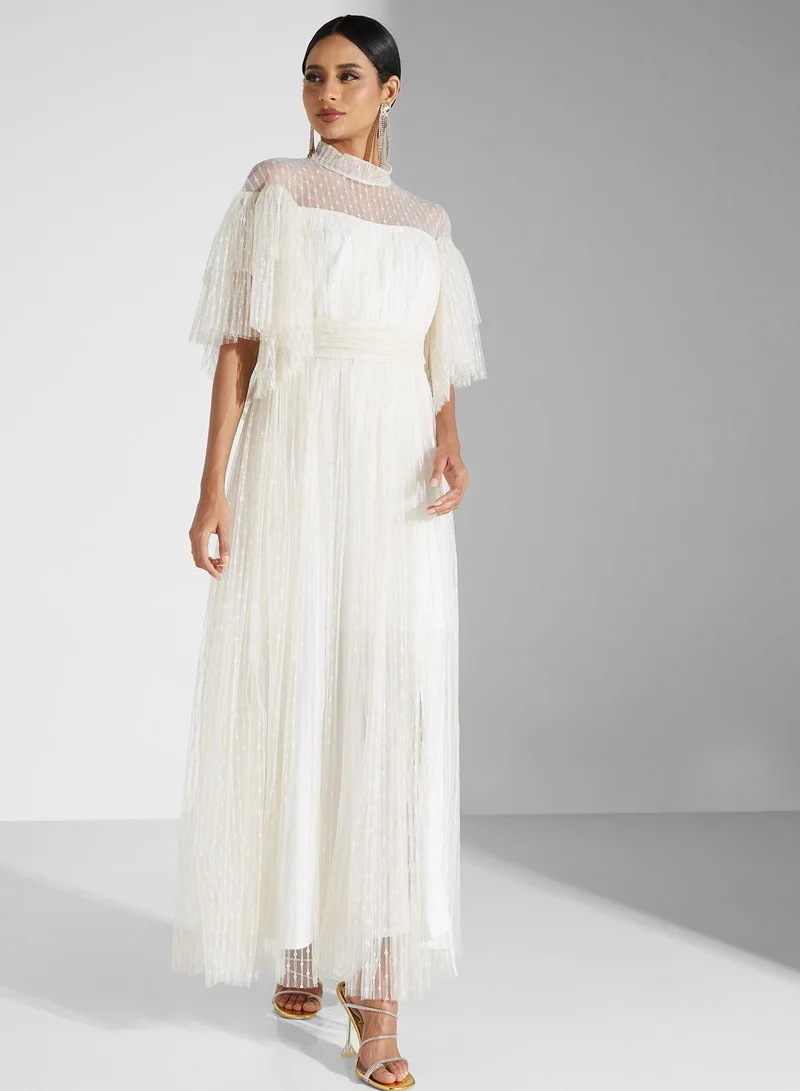 Namshi x Tulle Overlay Dress