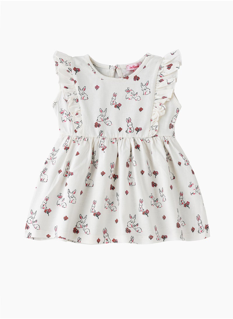 Jelliene Blooming Sunshine: Baby Girl's Dress Comfort & Cuteness for Summer  - Image 1