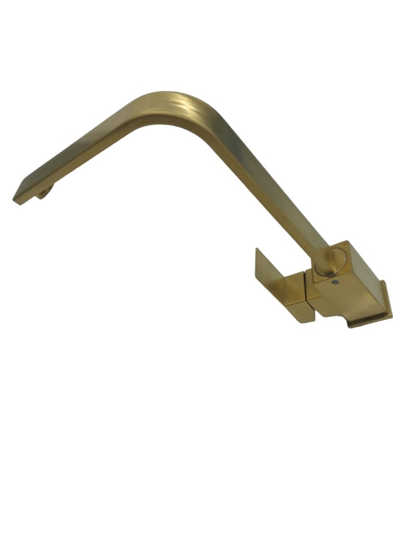D&N Modern 304 Stainless Steel Gold Kitchen Sink Faucet with Hot and Cold Control" - Image 3