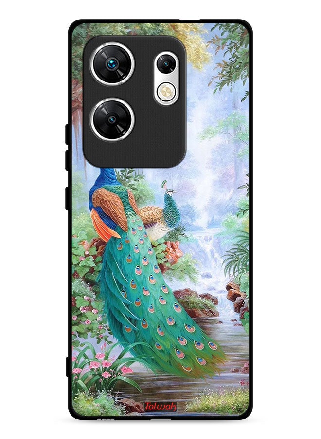 Tolwak Infinix Zero 30 4G Protective Case Cover Peacocks - Image 1