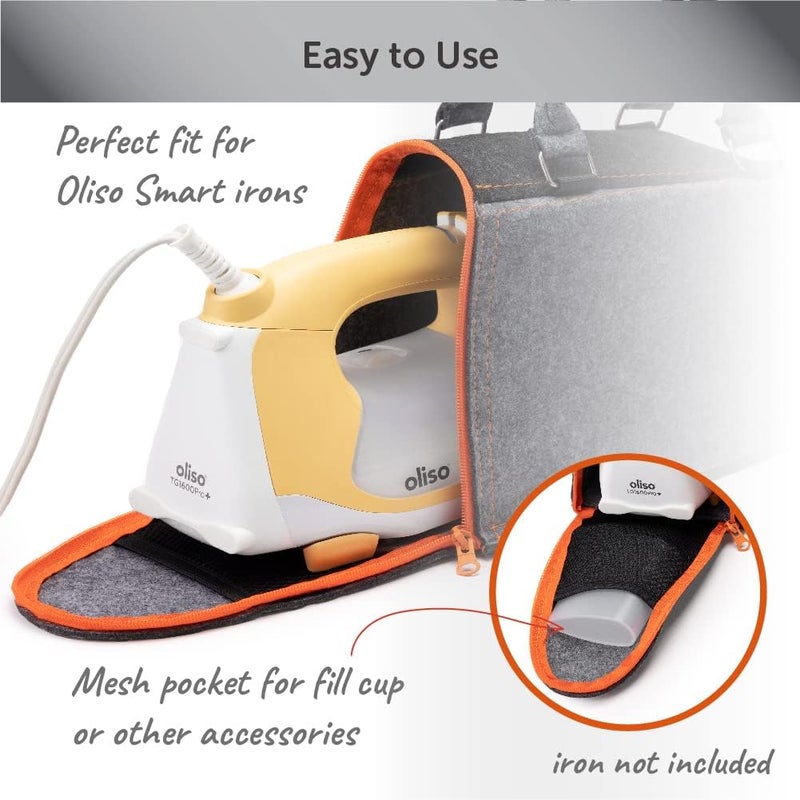 Oliso Full-Size Carry Bag for ProPlus Smart Irons – Travel & Storage Case for Full-Size Steam Irons – Durable, Strong Design - Image 4