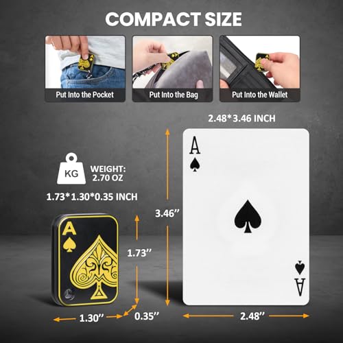 ITOKEY Fidget Toys Adults Metal Slider Poker Magnet Fidgets with Paracord Rope Discreet Desk Toys for Anxiety and Stress ADHD Men Women - Image 5