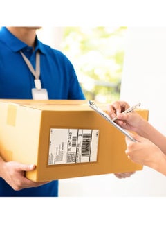 Excefore Shipping Label Sleeves 100Pcs, 7" x 10" Inches - Packing Slip Envelope Pouches with Self-Adhesive Peel & Seal, Clear Packing List Envelopes, Waterproof Mailing List Holder for Invoice Documents Labels  - Image 3