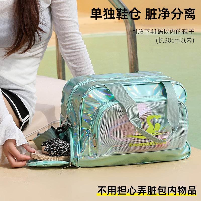 Cosmetic Bag Travel Toiletry Pvc Mirror Style Beauty Salon Dance Training Outing - Image 3