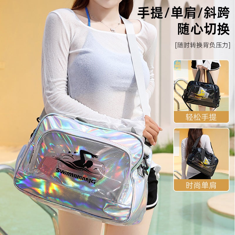 Cosmetic Bag Travel Toiletry Pvc Mirror Style Beauty Salon Dance Training Outing - Image 4