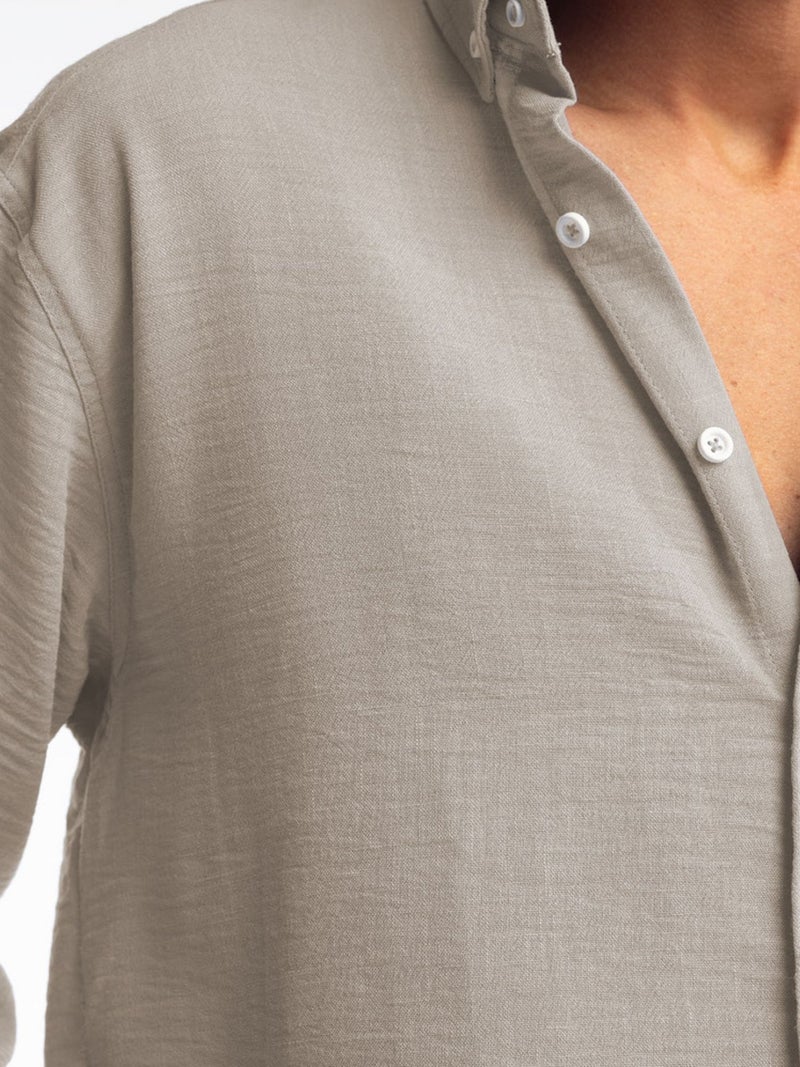 GIESTO Oversized Button-Up Long Sleeve Shirt - Image 4