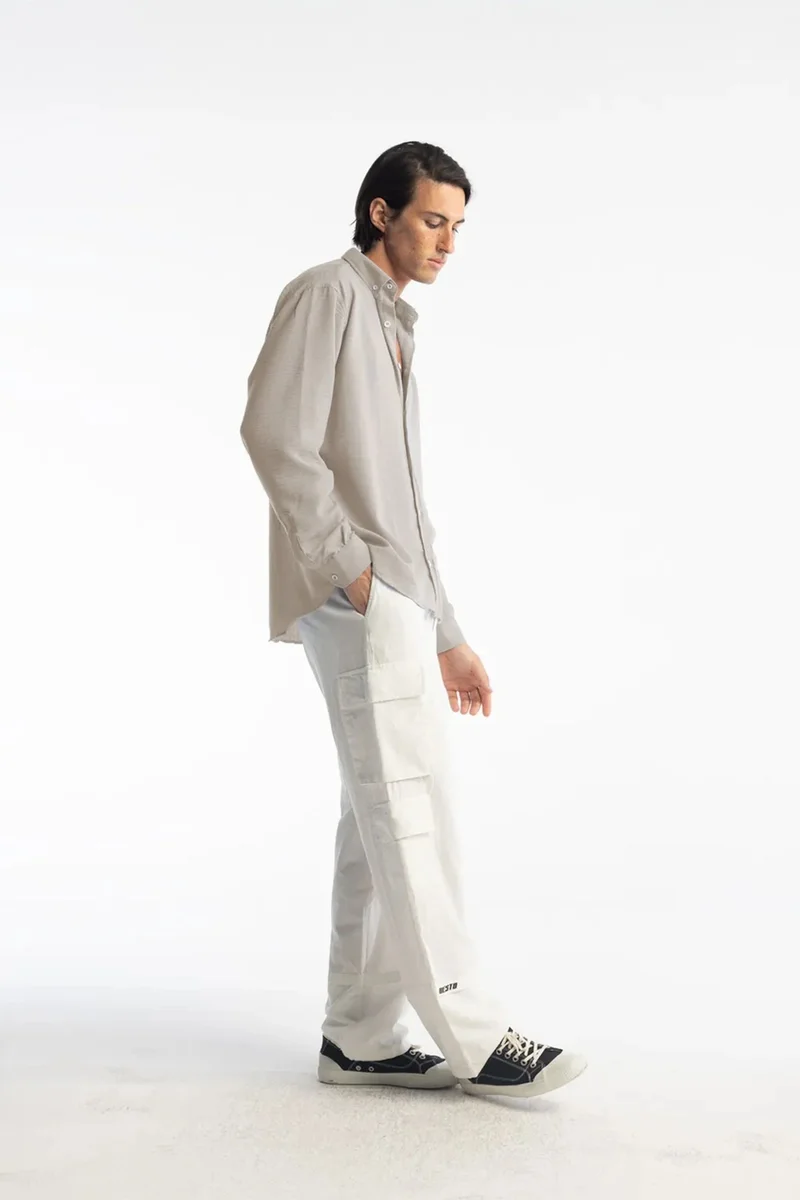 Giesto GIESTO Oversized Button-Up Long Sleeve Shirt