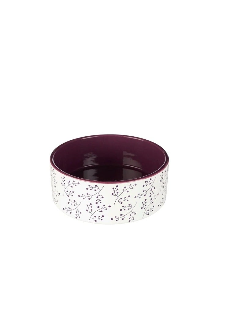 Trixie Burgundy Ceramic Dog Bowl - Image 1