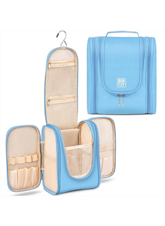 BOACAY Hanging Travel Toiletry Bag for Women and Men, Makeup Bag, Bathroom & Shower Organizer Kit for Accessories, Cosmetics, Travel Essentials - Image 1