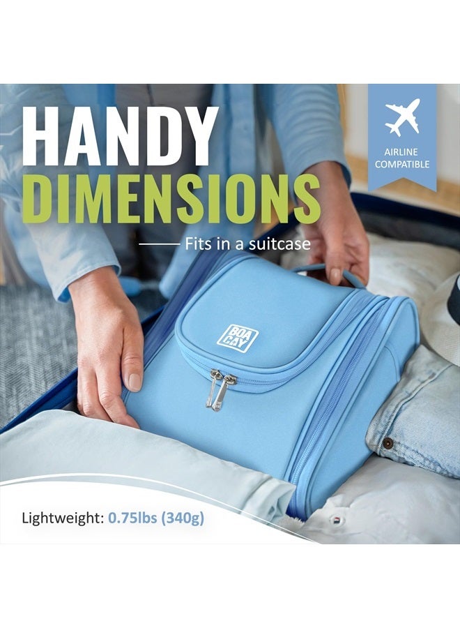 BOACAY Hanging Travel Toiletry Bag for Women and Men, Makeup Bag, Bathroom & Shower Organizer Kit for Accessories, Cosmetics, Travel Essentials - Image 4