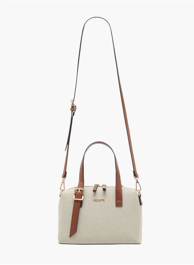 سيليست Women's Textured Tote Bag with Adjustable Strap