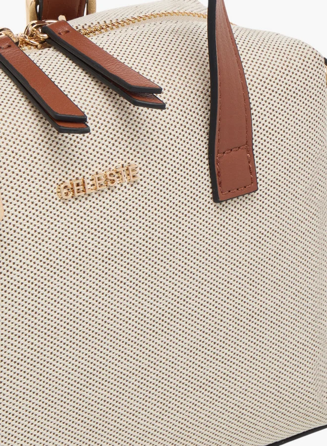 سيليست Women's Textured Tote Bag with Adjustable Strap